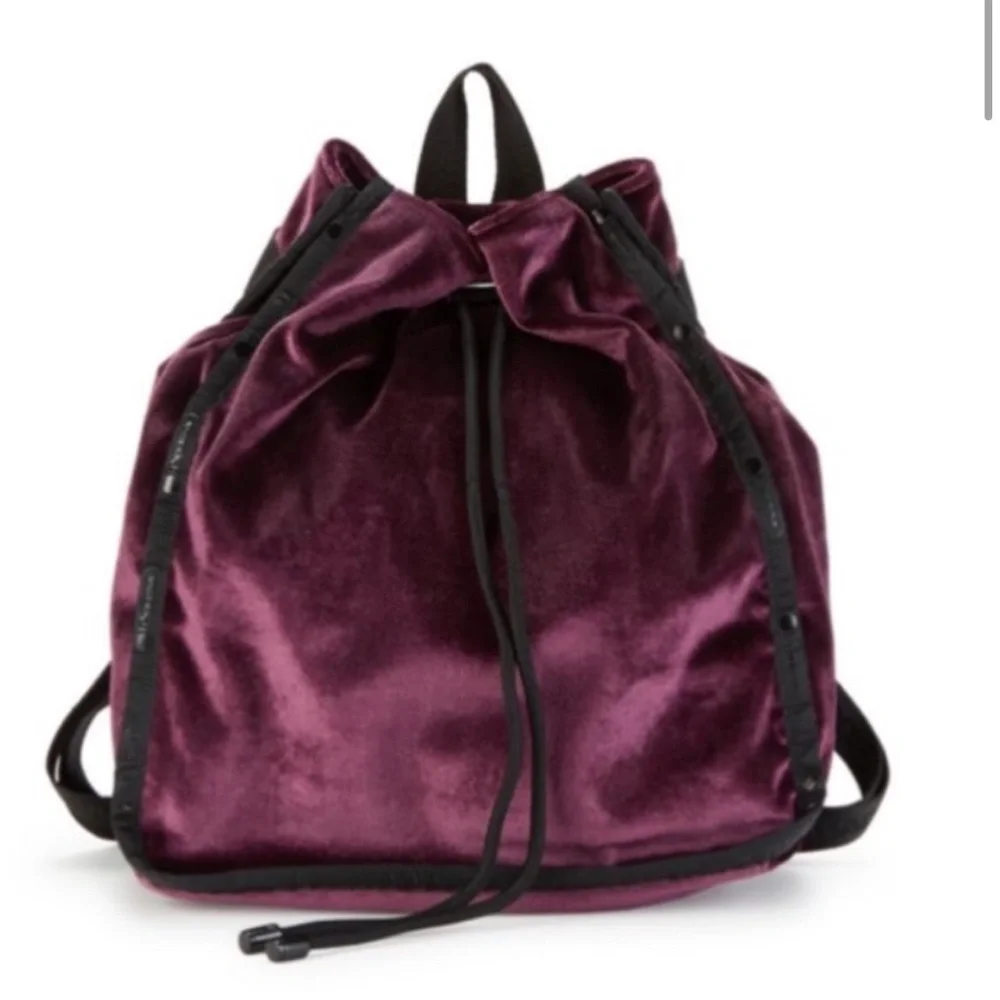 LeSportSac Velvet Drawstring Backpack